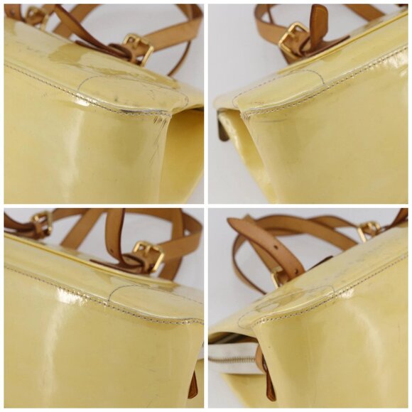 LOUIS VUITTON Monogram Vernis Rosewood Avenue Hand Bag Perle M93508 Auth hk3143 - Picture 14 of 16